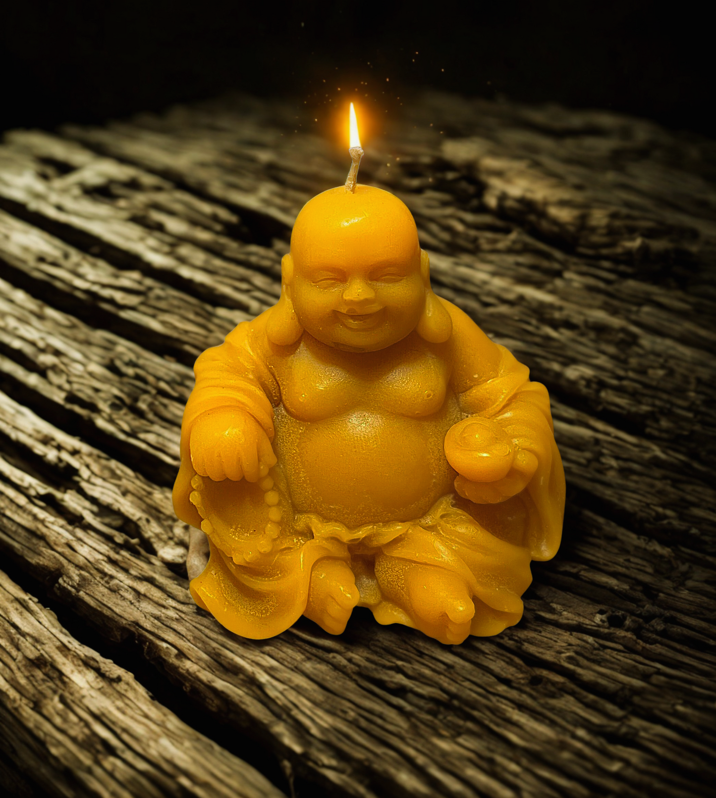 Buddha Beeswax Candle