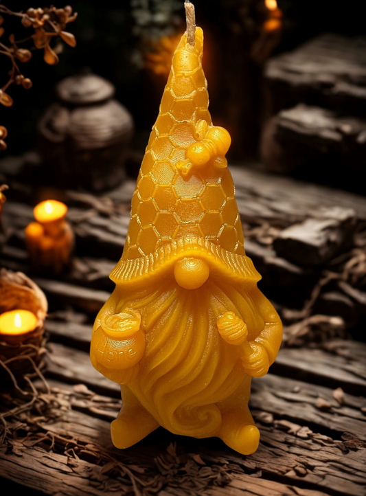 Beeswax Gnome Candle