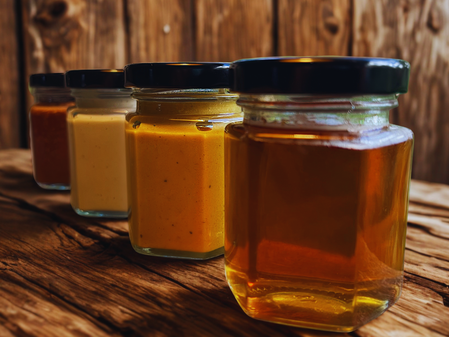 Raw Hawaiian Honey Flight (4-3.5oz jars)