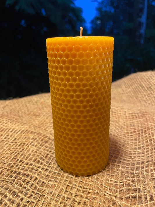 Honeycomb Textured 4.5" Pillar Candle